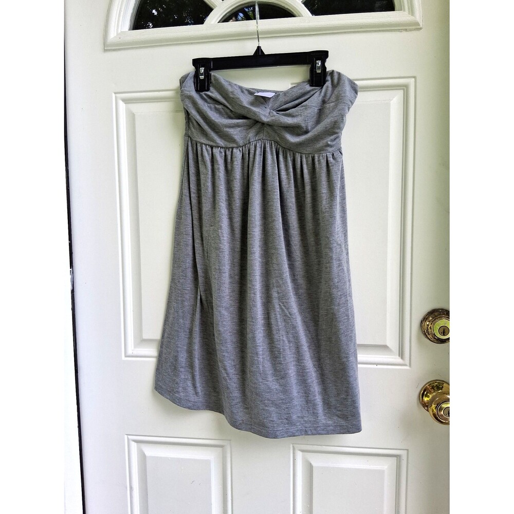 322 Women's Summer Mini Dress Gray Tube Top Merona S/P